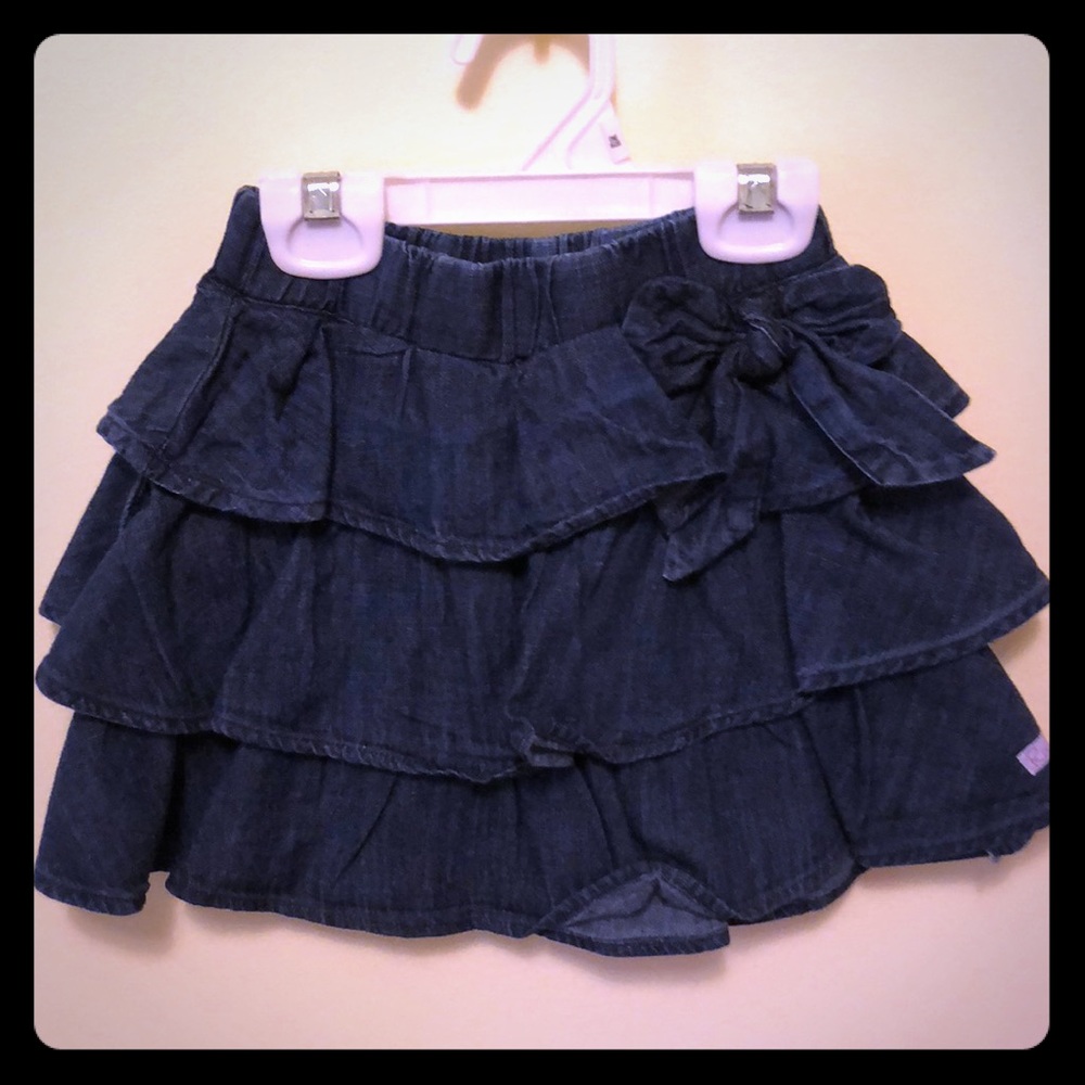 RuffleButts Denim Skirt